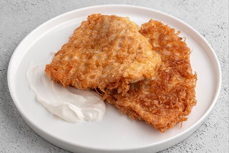 Вафли с ветчиной и сыром