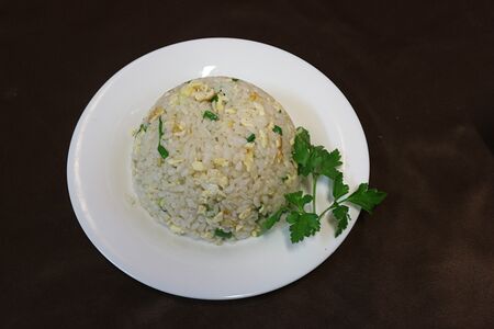 Рис с яйцом