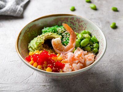 Поке с креветками