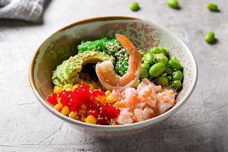 Поке с креветками