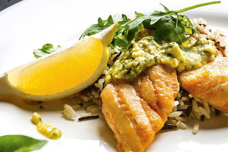 Филе судака с рисом