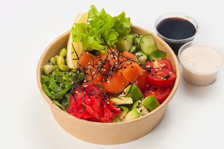 Поке с лососем