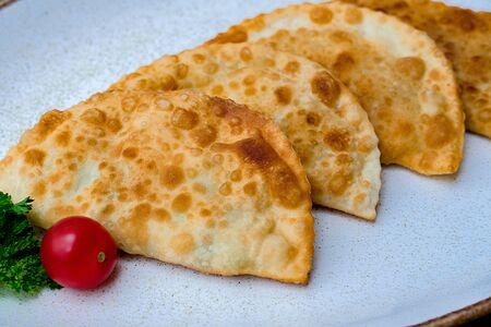 Чебуреки с сыром и зеленью