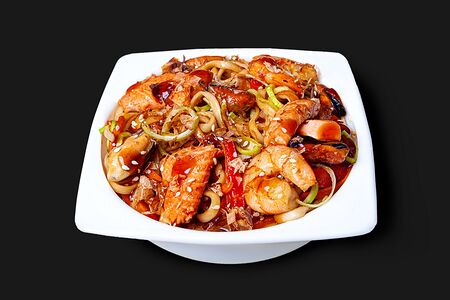 Лапша удон с морепродуктами