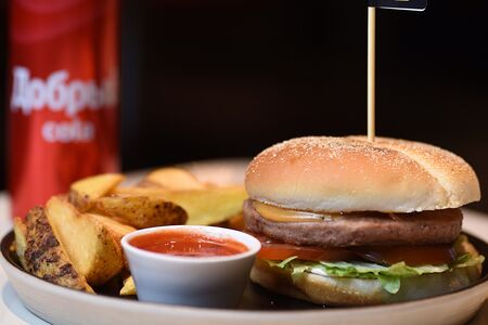 Бургер вегетарианский комбо