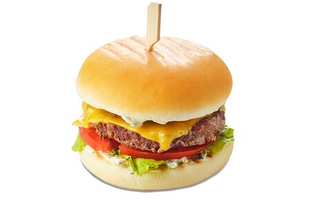 Бургер с чесночным соусом