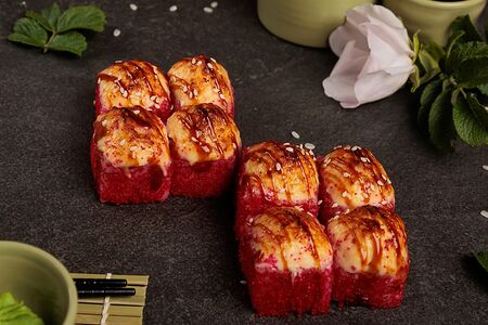 Запечённая Калифорния с унаги-соусом