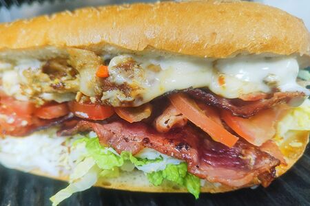 Дёнер с сыром и беконом