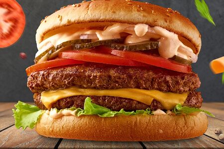 Гриль-бургер двойной