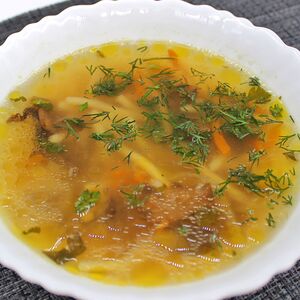 Лапша с грибами