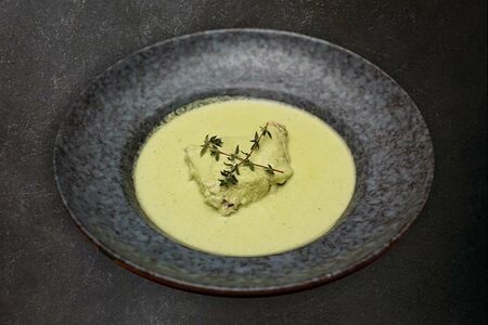 Суп-пюре с мясом кролика