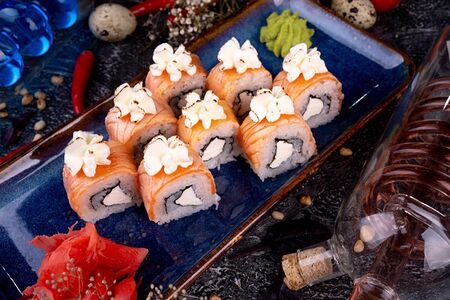 Запеченный ролл Филадельфия 8 шт