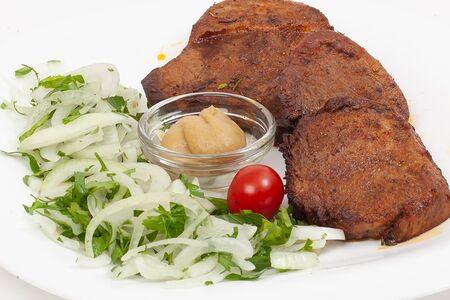 Шашлык из телячьего языка