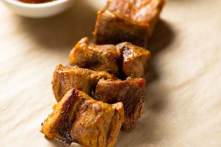 Шашлык из cвинoй шейки