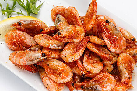 Креветки жареные