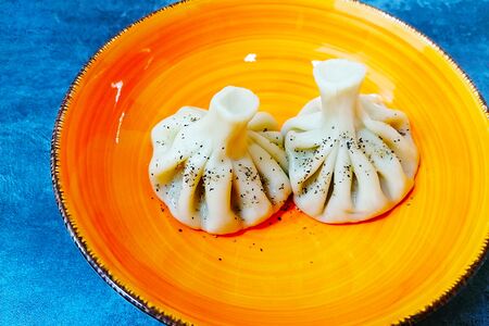 Хинкали с шампиньонами