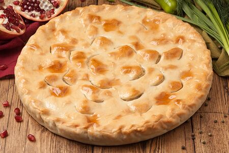 Пирог с картофелем и курицей