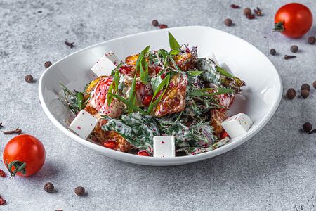 Салат с томлеными баклажанами