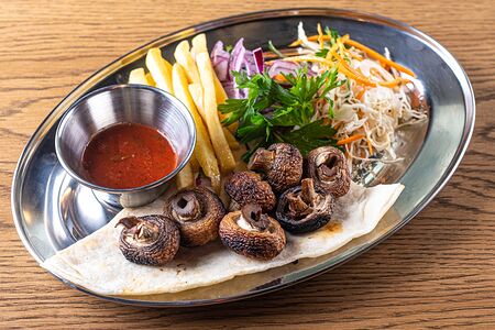 Шампиньоны на мангале