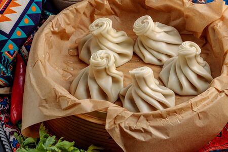 Хинкали с бараниной отварные