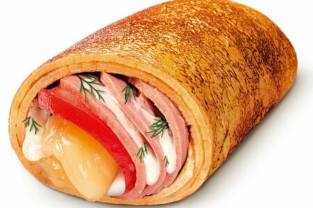 Блин большой с ветчиной