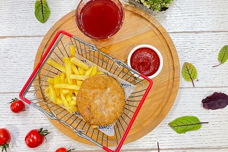 Комбо с куриной котлетой