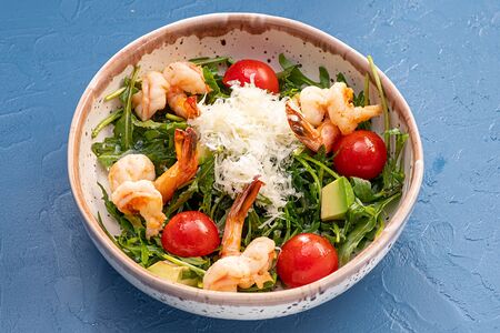 Салат Руккола с креветками