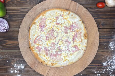 Пицца Бекон и яйцо большая