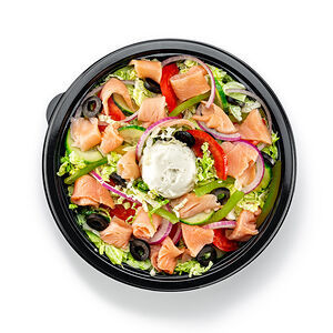 Салат Лосось и крем-чиз