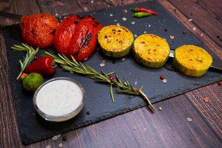 Овощи на углях