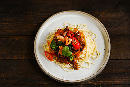 Паста с креветками Годзи