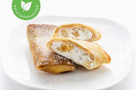 Блинчики с творогом и изюмом