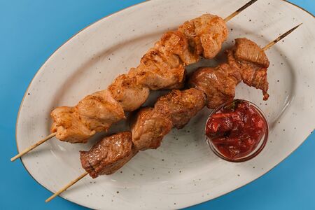 Шашлык из свинины на палочке