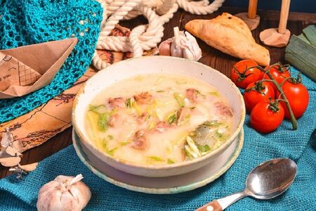 Уха царская со сливками