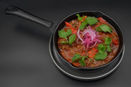 Чашушули из говядины с овощами