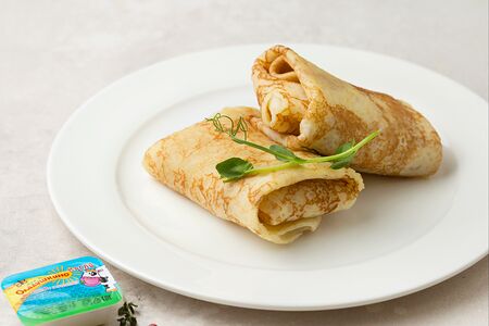 Блинчики со сливочной курицей