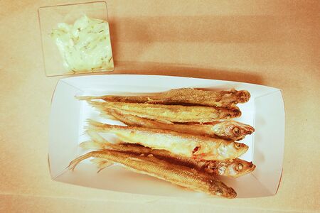 Корюшка жареная