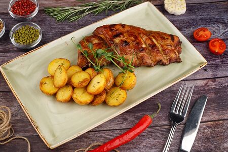 Свиные ребра BBQ