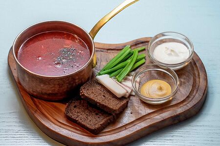 Борщ с печёной свёклой