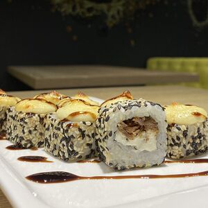 Запеченный с курицей