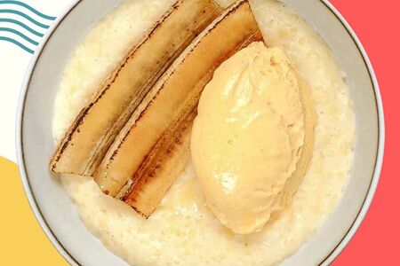 Пшенная каша с ганашем