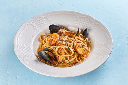 Лингвини с морепродуктами