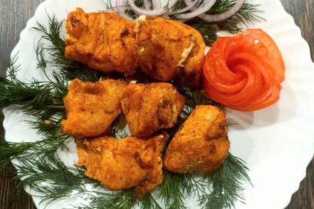 Шашлык из куриного филе