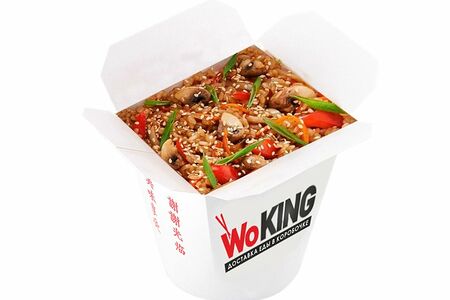 Тяхан с шампиньонами