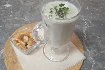 Крем-суп капучино из шампиньонов