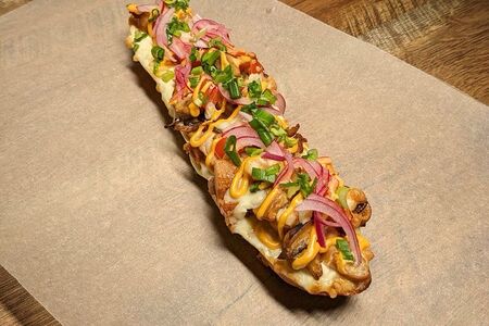 Запеканка Курица с грибами