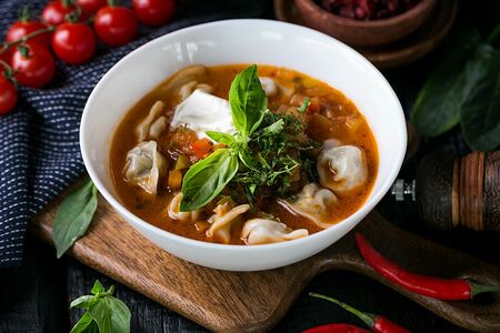 Чучвара с бульоном