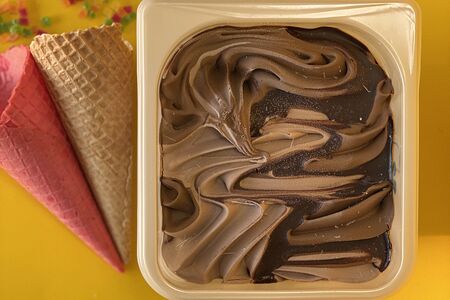 Мороженое Тройной шоколад в мини-ванне