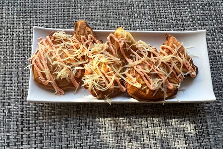 Тайяки лосось с сыром