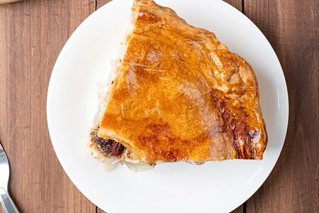 Пирог осетинский с картофелем и грибами